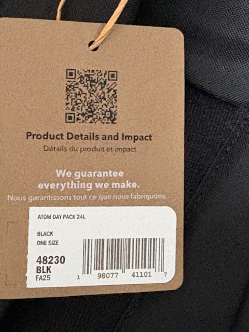 patagonia ATOM DAY PACK 24L 未使用