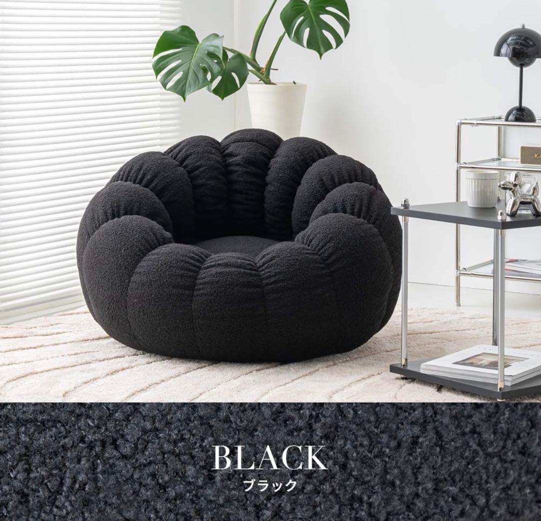 smoo jack ビーズクッションソファ ブラック