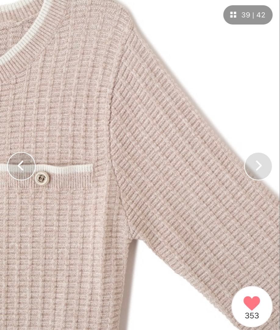 JILL by JILLSTUART ラメツイード配色ニットワンピース