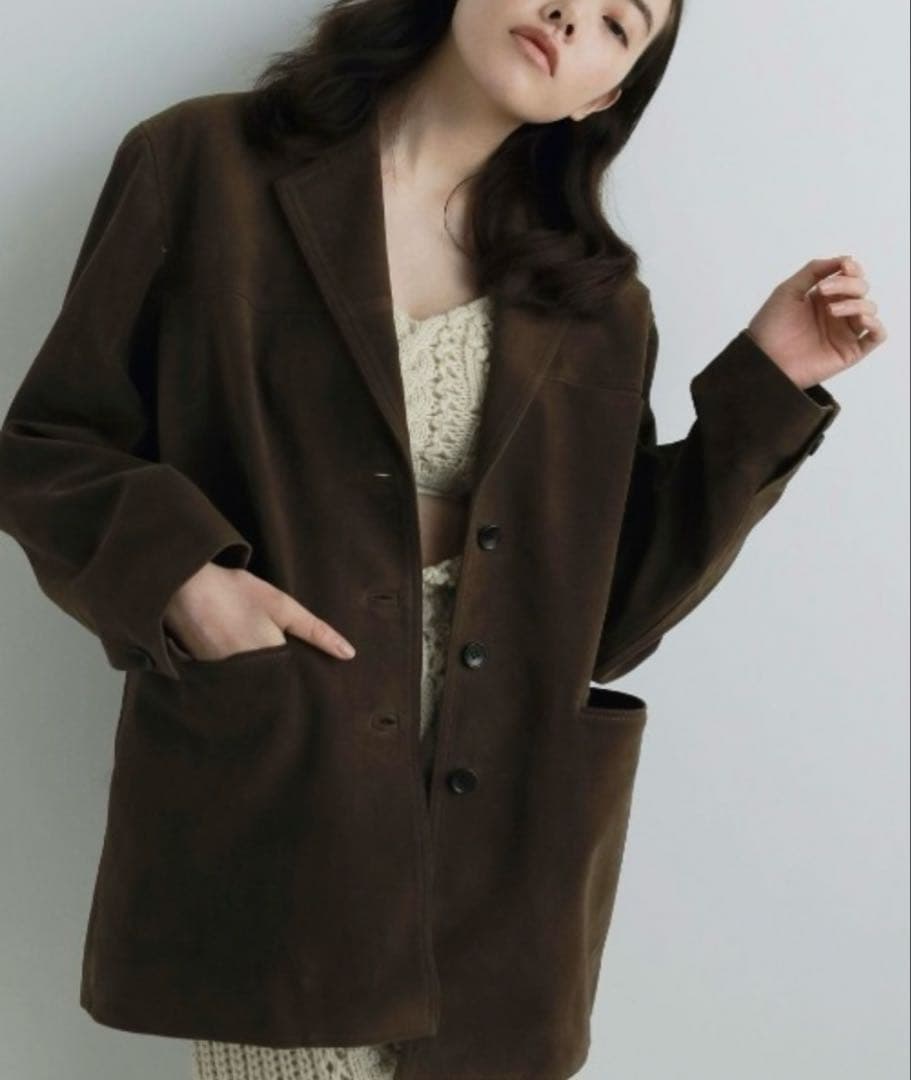 ジャケット・アウター anuke Eco Suede Jacket 36