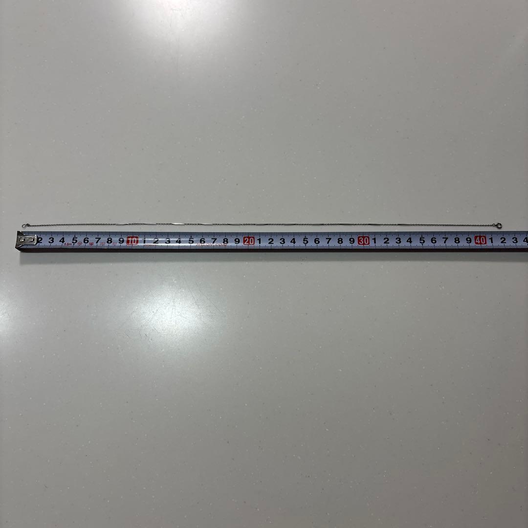 リ*ボ様 pm 刻印　プラチナ切子　ネックレス　ヴィンテージ一