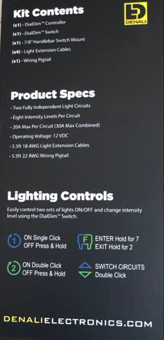 DENALI デナリ フォグランプコントローラー ツアラテックTOURATECH