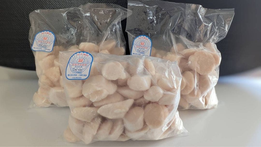 最短12/8出荷‼️訳アリ‼️刺身用　北海道産冷凍ホタテ貝柱 3kg 特グレード