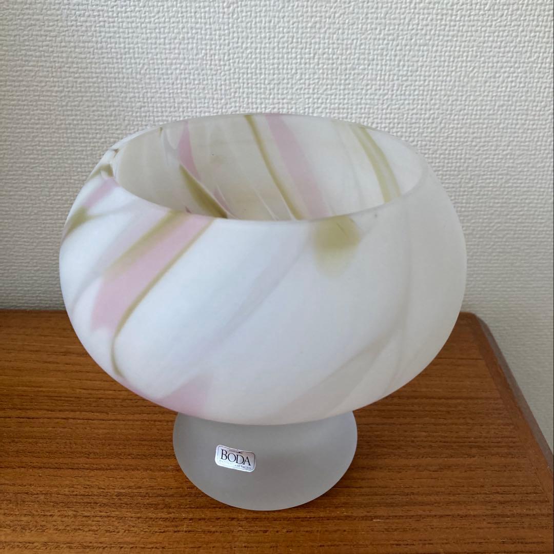 ◆ BODA Zelda footed bowl ボダ ガラスボウル 80s ◆