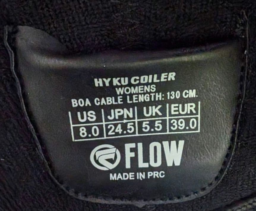 R*様 スノーボードブーツ　FLOW　レディース　24.5cm
