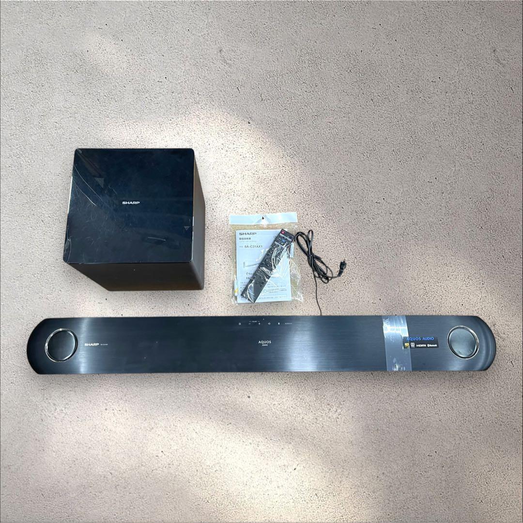 SHARP　シアターバーシステム　フロントスピーカー　サブウーハー　153