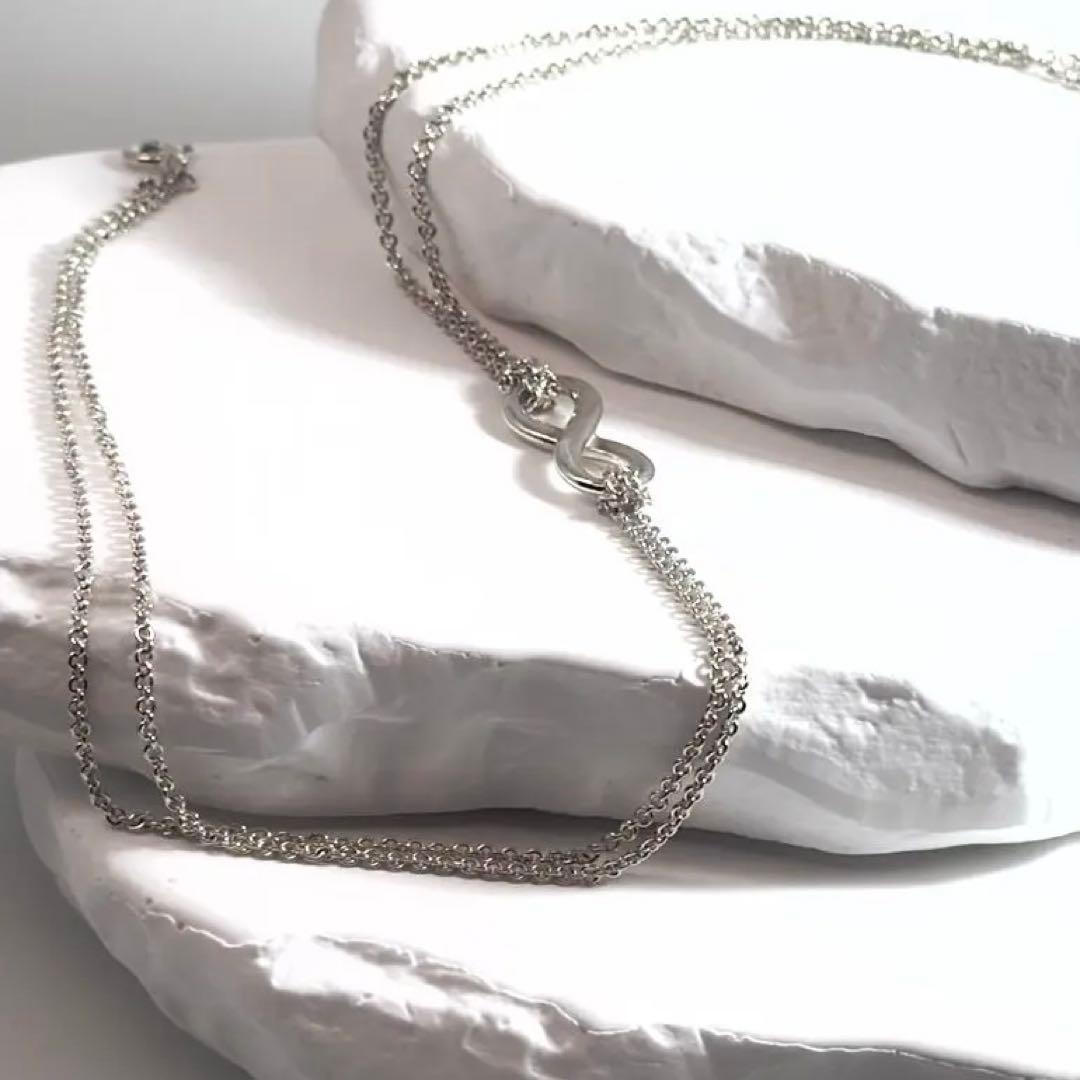 TIFFANY＆Co. ティファニー インフィニティ ネックレス シルバー AG