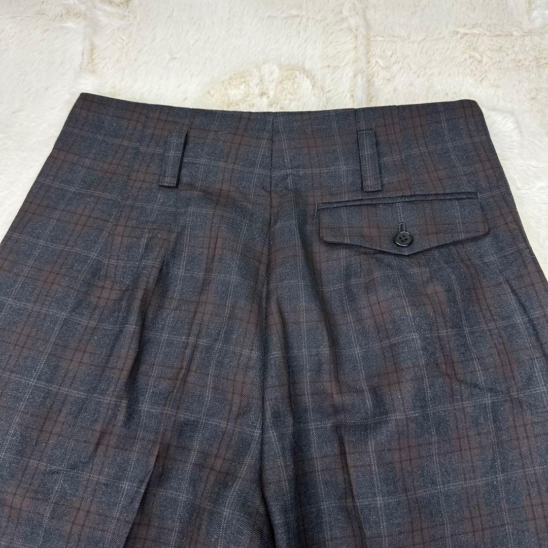 ✨美品✨マーガレットハウエル Lovat社ウールトラウザー チェック Ⅱ M