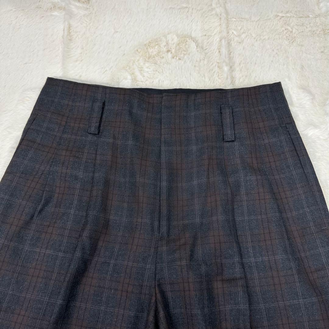 ✨美品✨マーガレットハウエル Lovat社ウールトラウザー チェック Ⅱ M