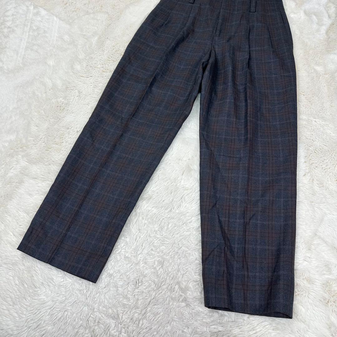 ✨美品✨マーガレットハウエル Lovat社ウールトラウザー チェック Ⅱ M
