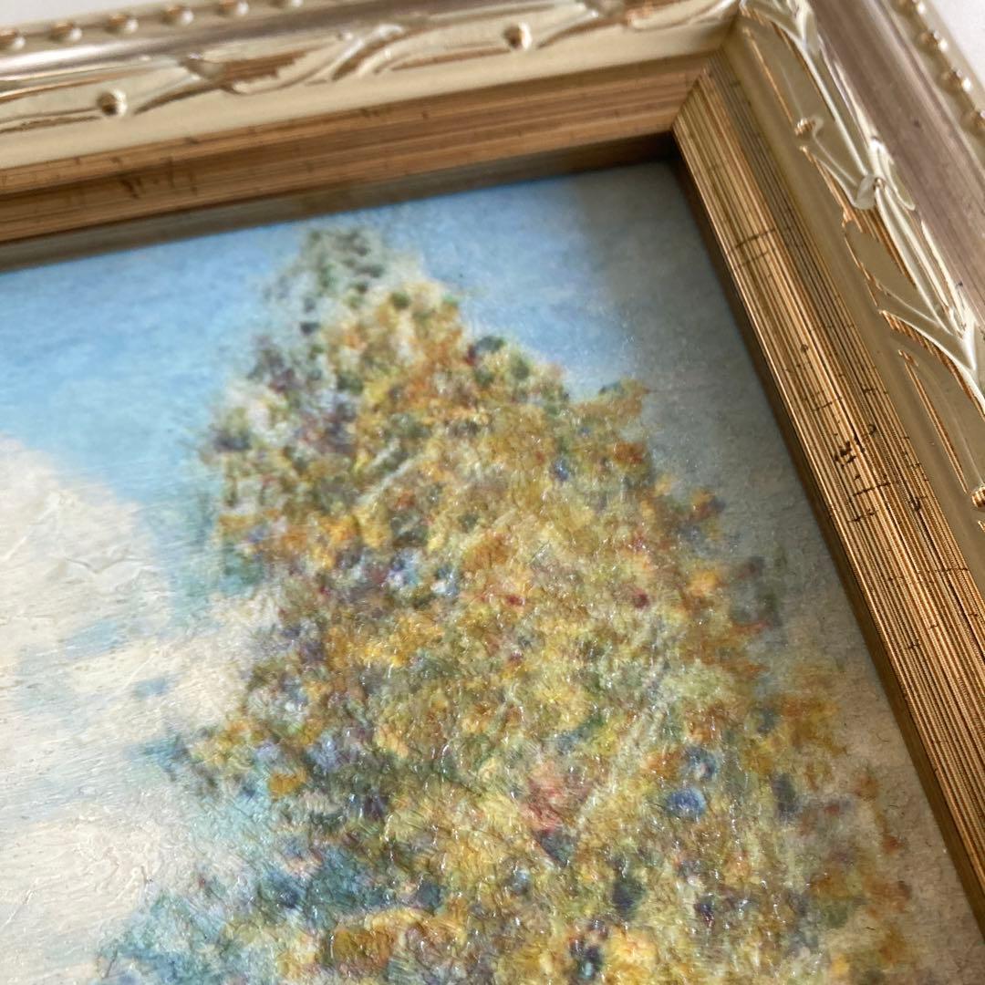 クロード・モネ「秋のアルジャントゥイユ」複製画　額入り世界名画　印象派　風景画