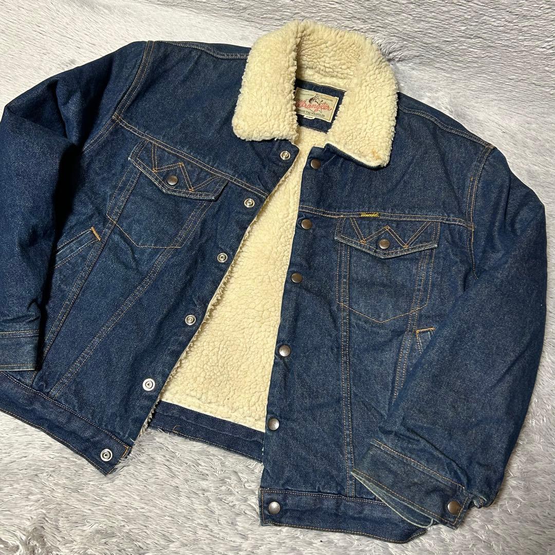 Wrangler ラングラー　デニムボアジャケット　ボアジャン　Mサイズ　日本製