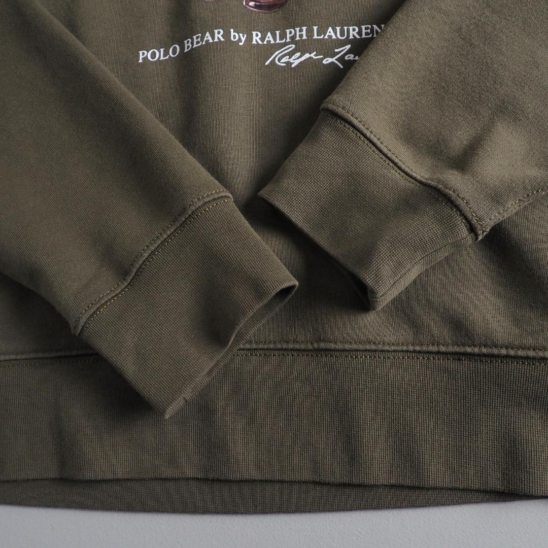 ラルフローレン　スウェット　トレーナー　カーキ　ポロベア　美品