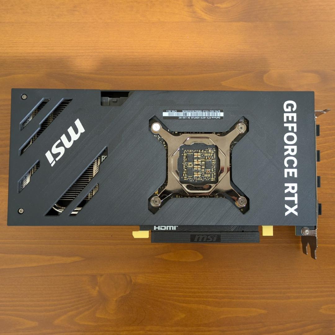 MSI GeForce RTX4070 VENTUS 2X グラフィックボード