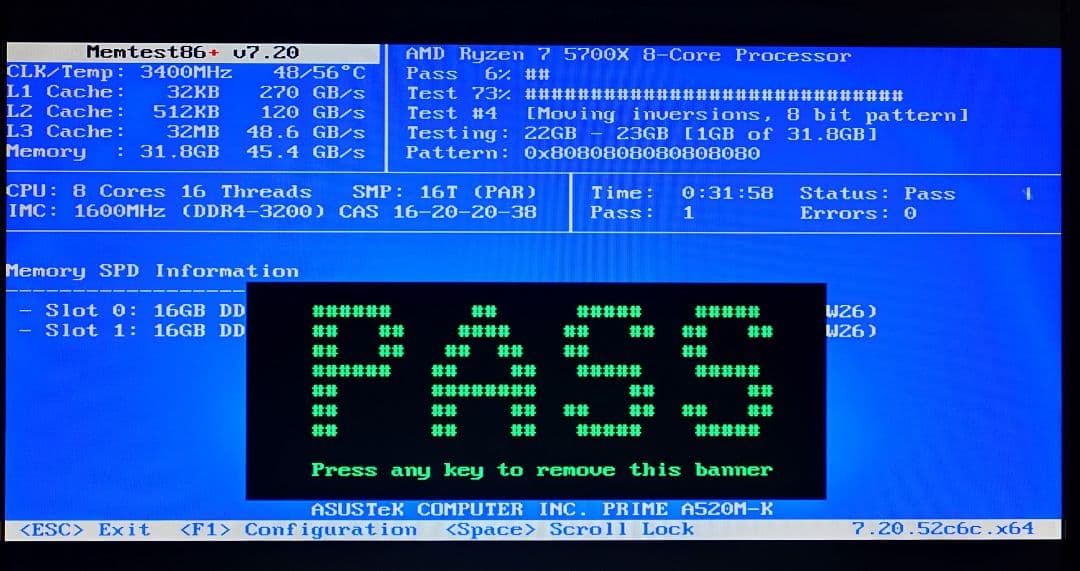Crucial DDR4 2666 16GB ×2 計 32GB 【動作確認済】