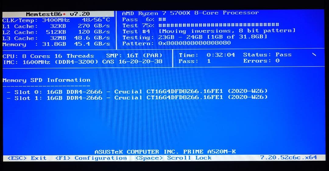 Crucial DDR4 2666 16GB ×2 計 32GB 【動作確認済】
