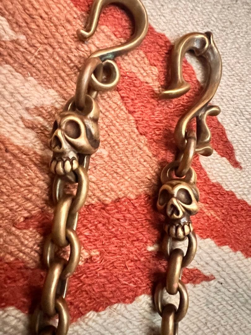 真鍮 ウォレットチェーン　　重厚なデザイン