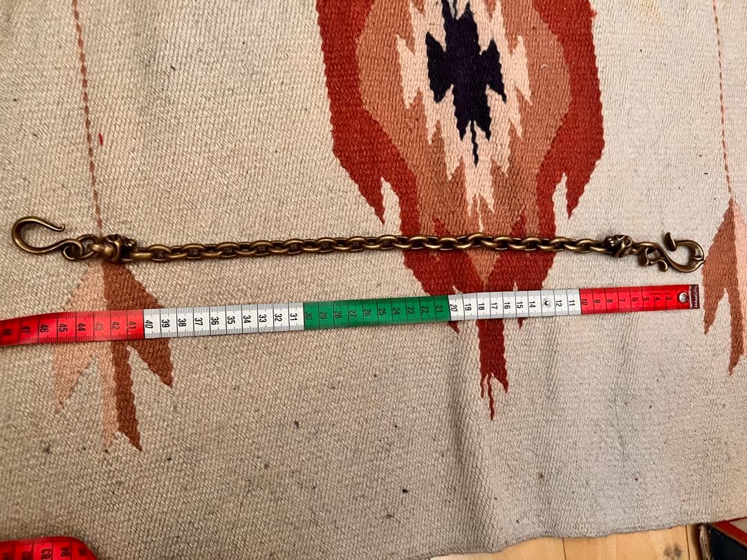 真鍮 ウォレットチェーン　　重厚なデザイン