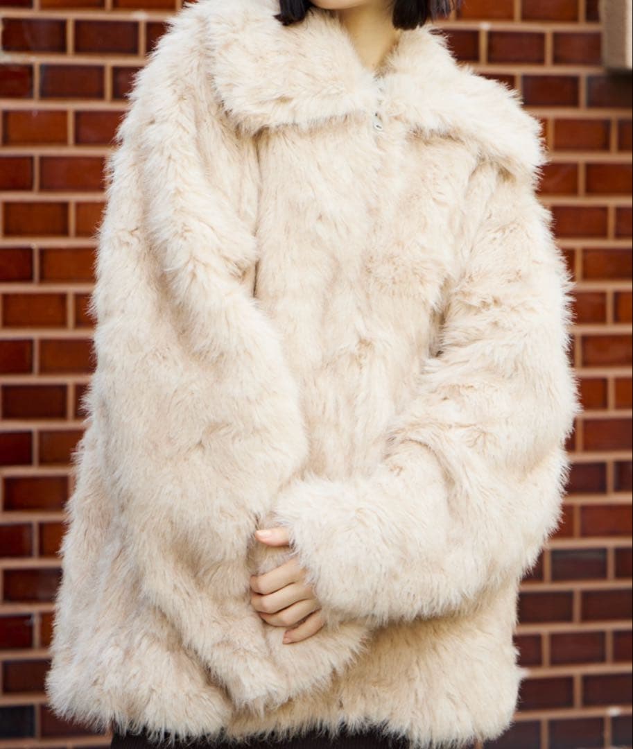 sly BIG COLLAR FUR COAT ビッグカラー ファーコート