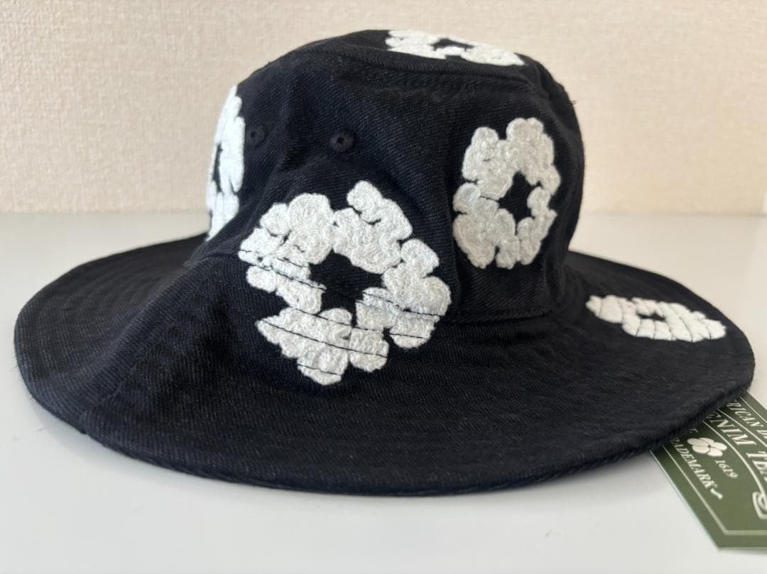 帽子 Denim Cotton Wreath Bucket Hat