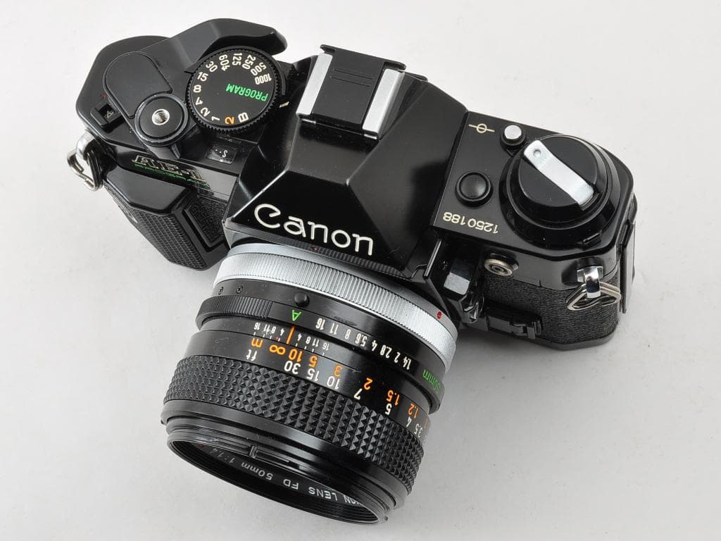 キヤノン AE-1 PROGRAM ブラック FD 50 f1.4 SSC 動確