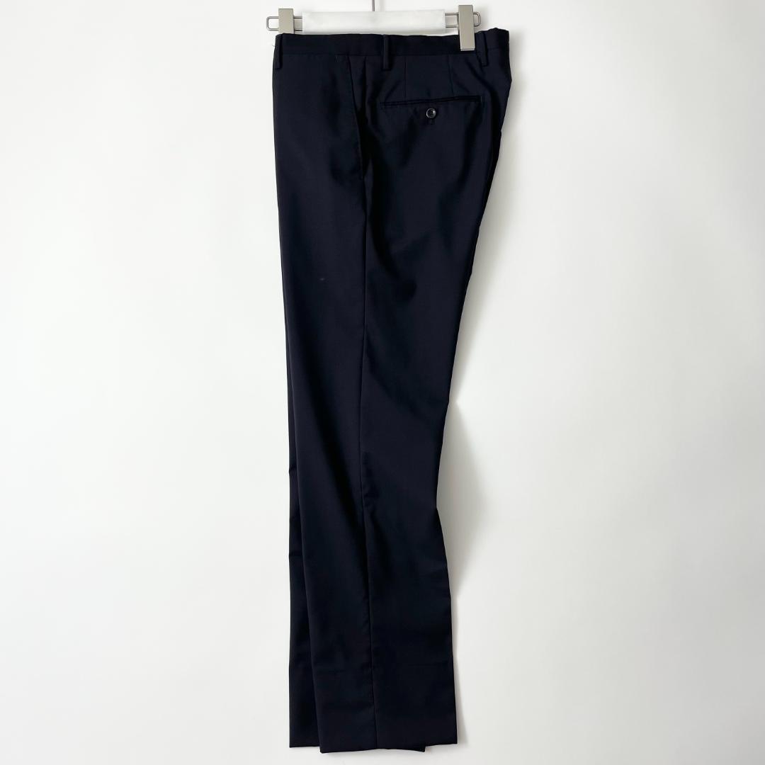 INCOTEX 46 (jb) スリムフィット スラックス パンツ ネイビー 紺