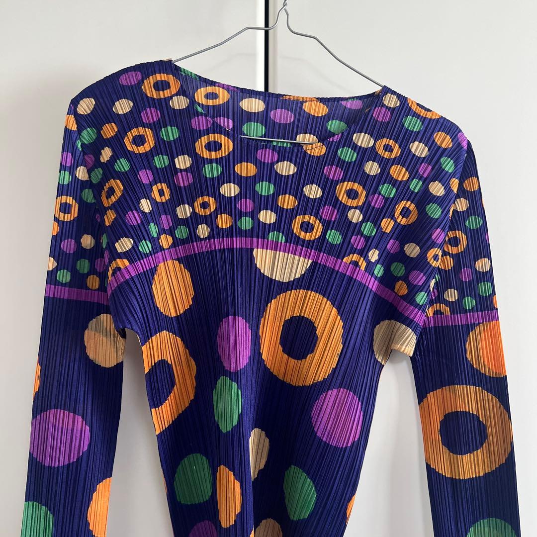PLEATS PLEASE ISSEY MIYAKE 総柄 長袖 カットソー