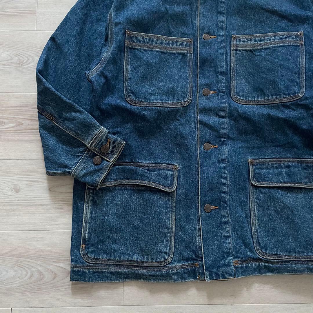 80s BANANA REPUBLIC デニムカバーオール 襟コーズ 地球儀タグ