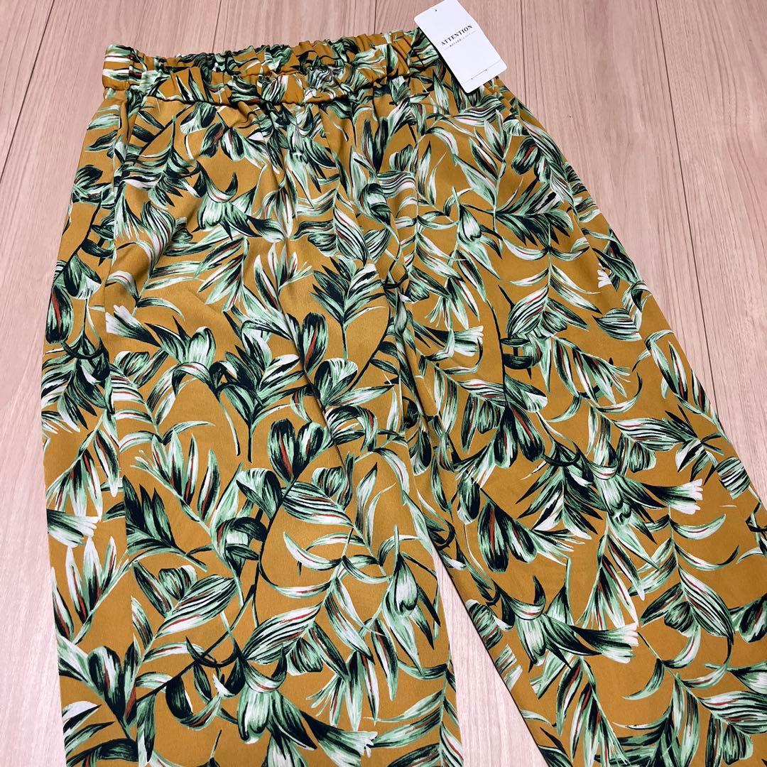 Spick & Span リーフプリント　リラックスパンツ
