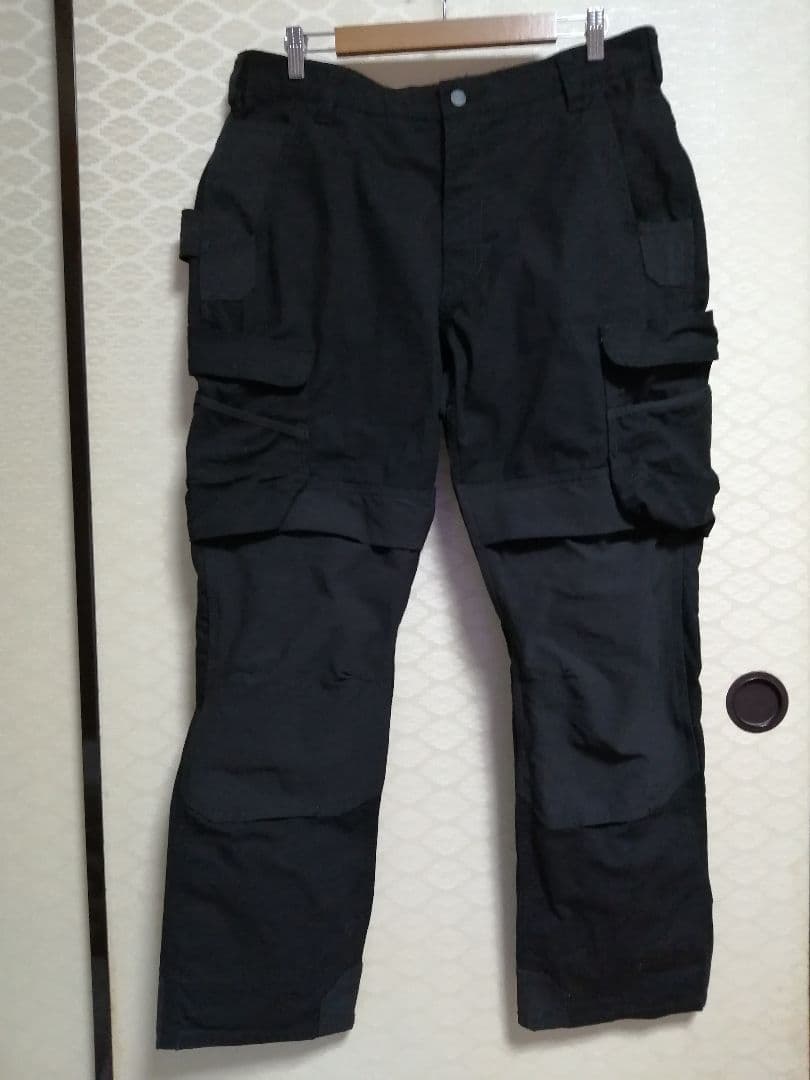 (4165)カーハートsteelカーゴ　ワークパンツ　ブラック　極美品