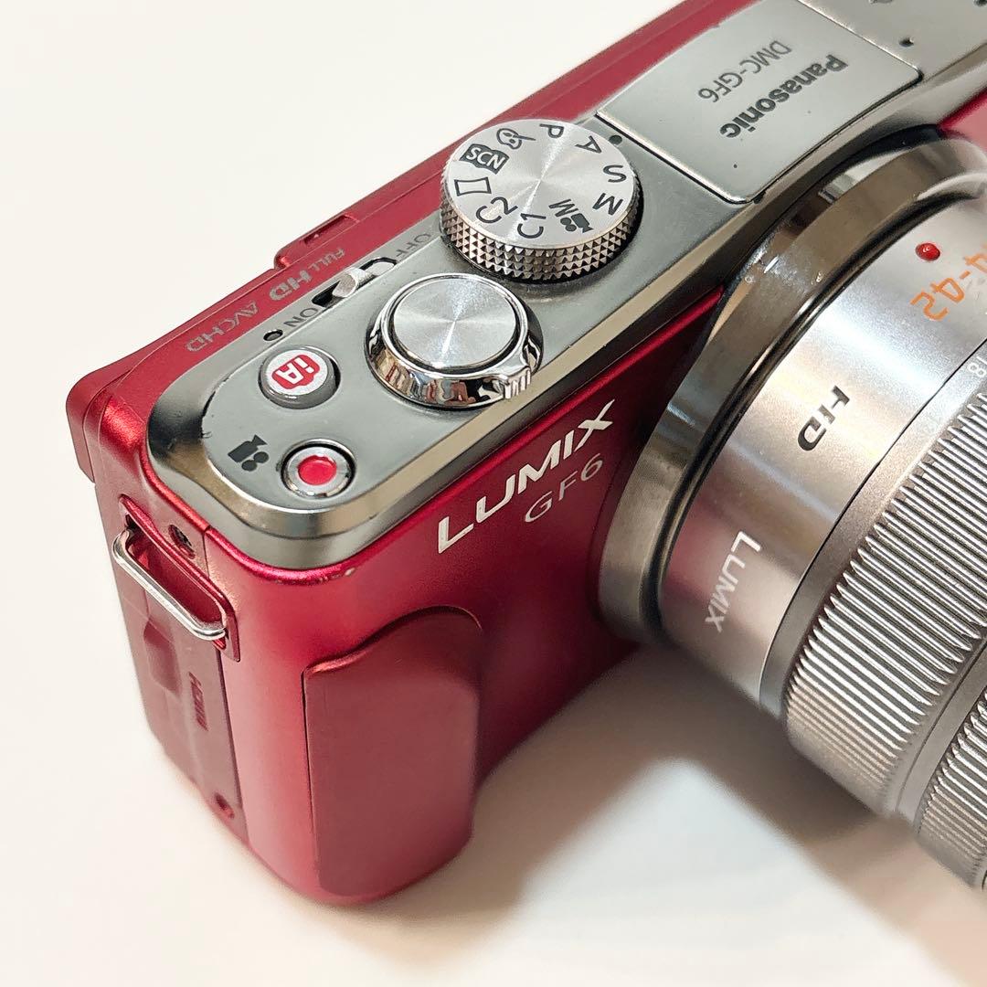 ✨美品✨ パナソニック LUMIXG ミラーレス一眼 DMC-GF6W デジカメ