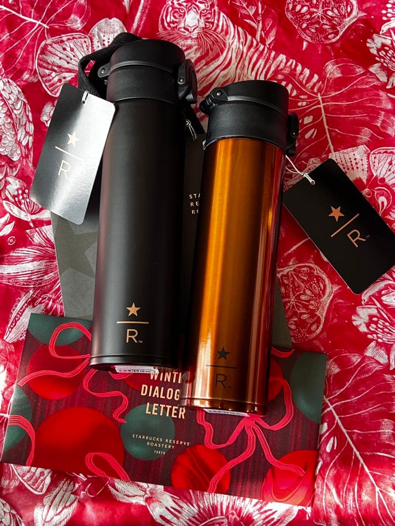 スターバックス リザーブ スリム ステンレスボトル ブラック カッパー セット