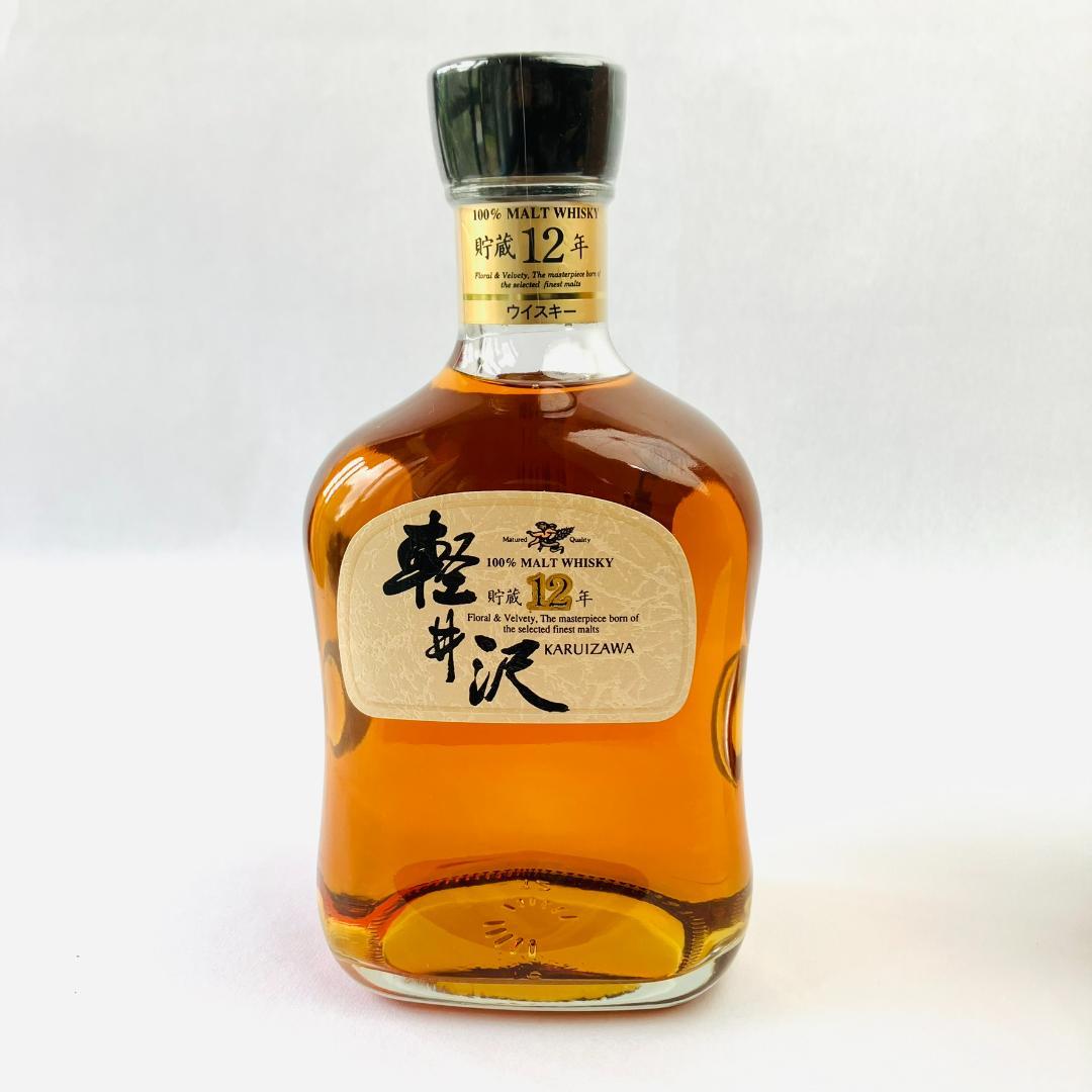 極美品　メルシャン 軽井沢 貯蔵12年 100%モルトウイスキー　箱付き　轻井泽