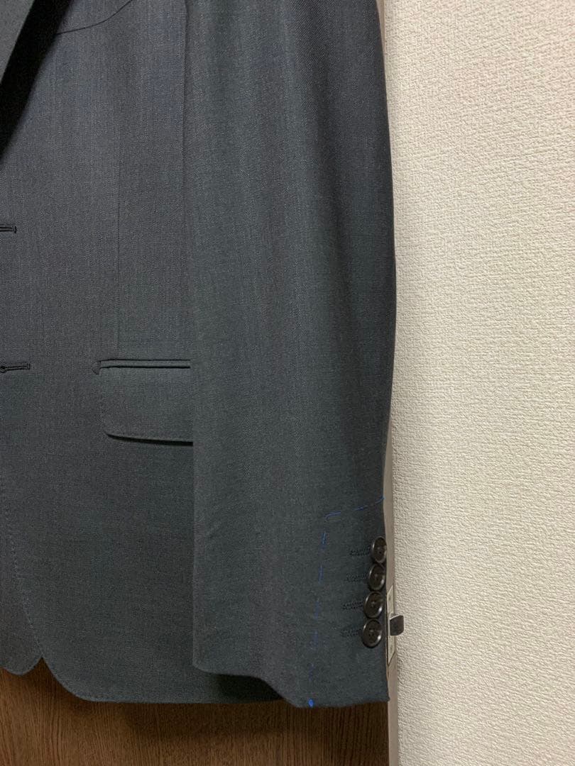 Y6新品！秋冬イタリアMARLANEウール100%オリーブ系3ピーススーツ！小訳