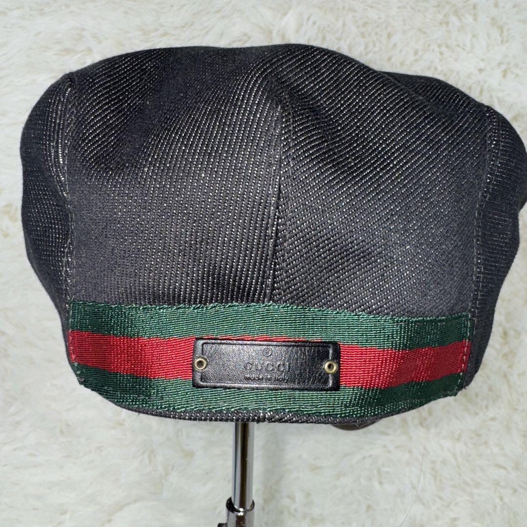 GUCCI グッチ　ブラック ハンチング　ハット　帽子　希少