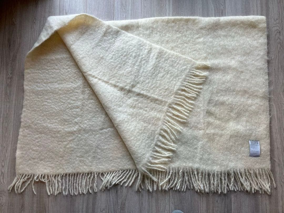 サ*ラ様 LAPUAN KANKURIT モヘアブランケット アイボリー