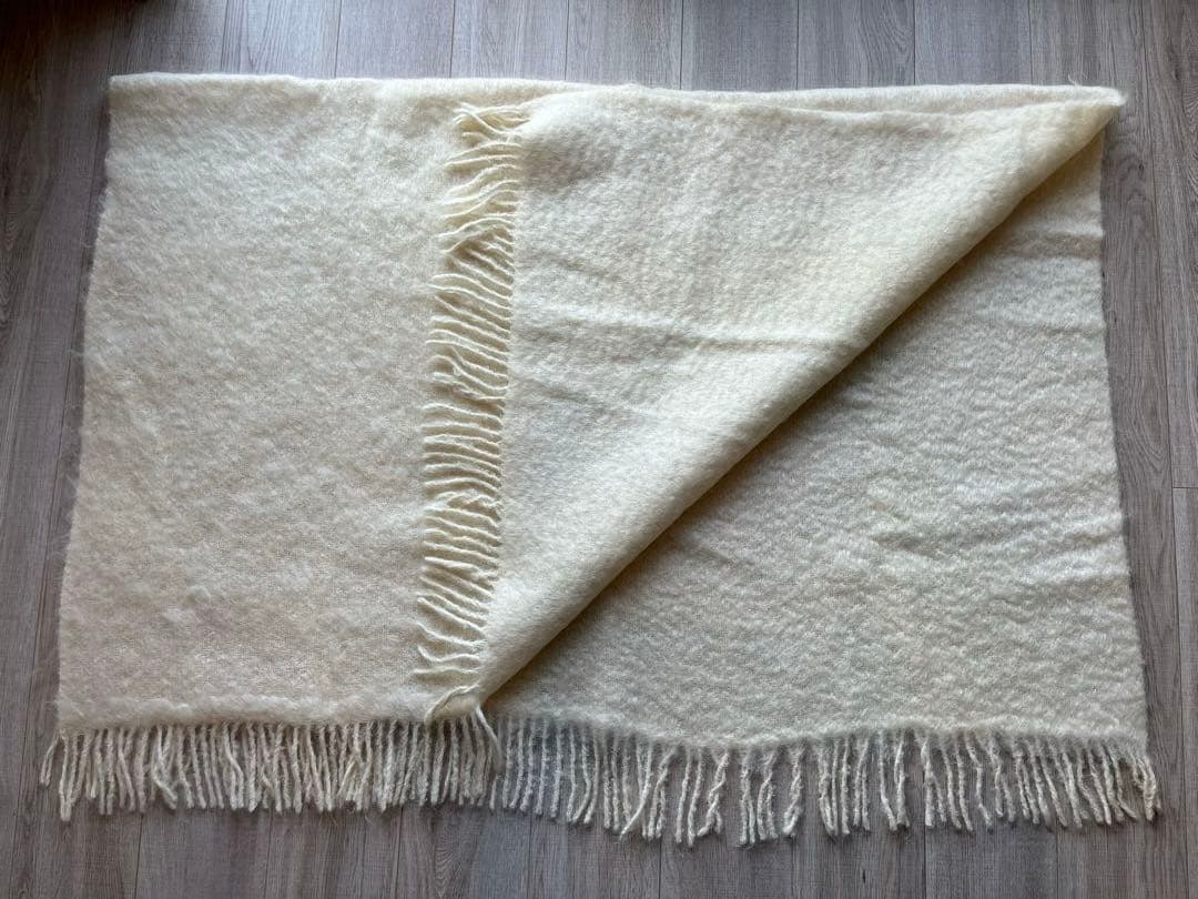 サ*ラ様 LAPUAN KANKURIT モヘアブランケット アイボリー