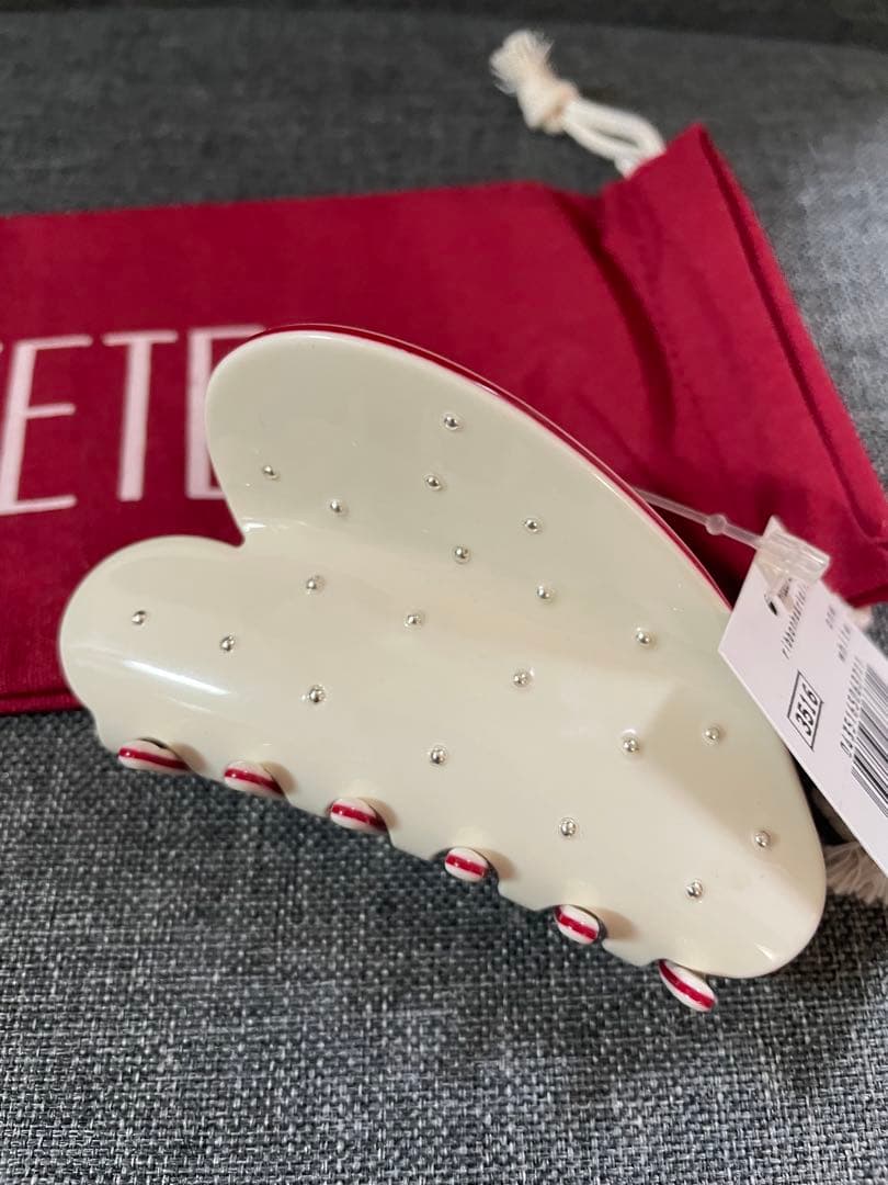 【新品未使用】POTETE ハートクリップ　2個セット　巾着付き