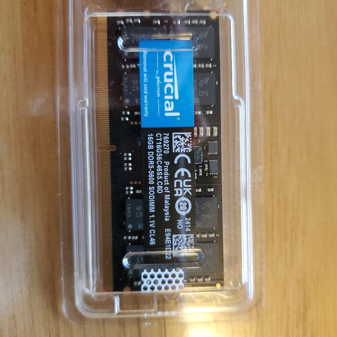 メモリー Crucial 32GB(16*2)DDR5 SO-DIMM