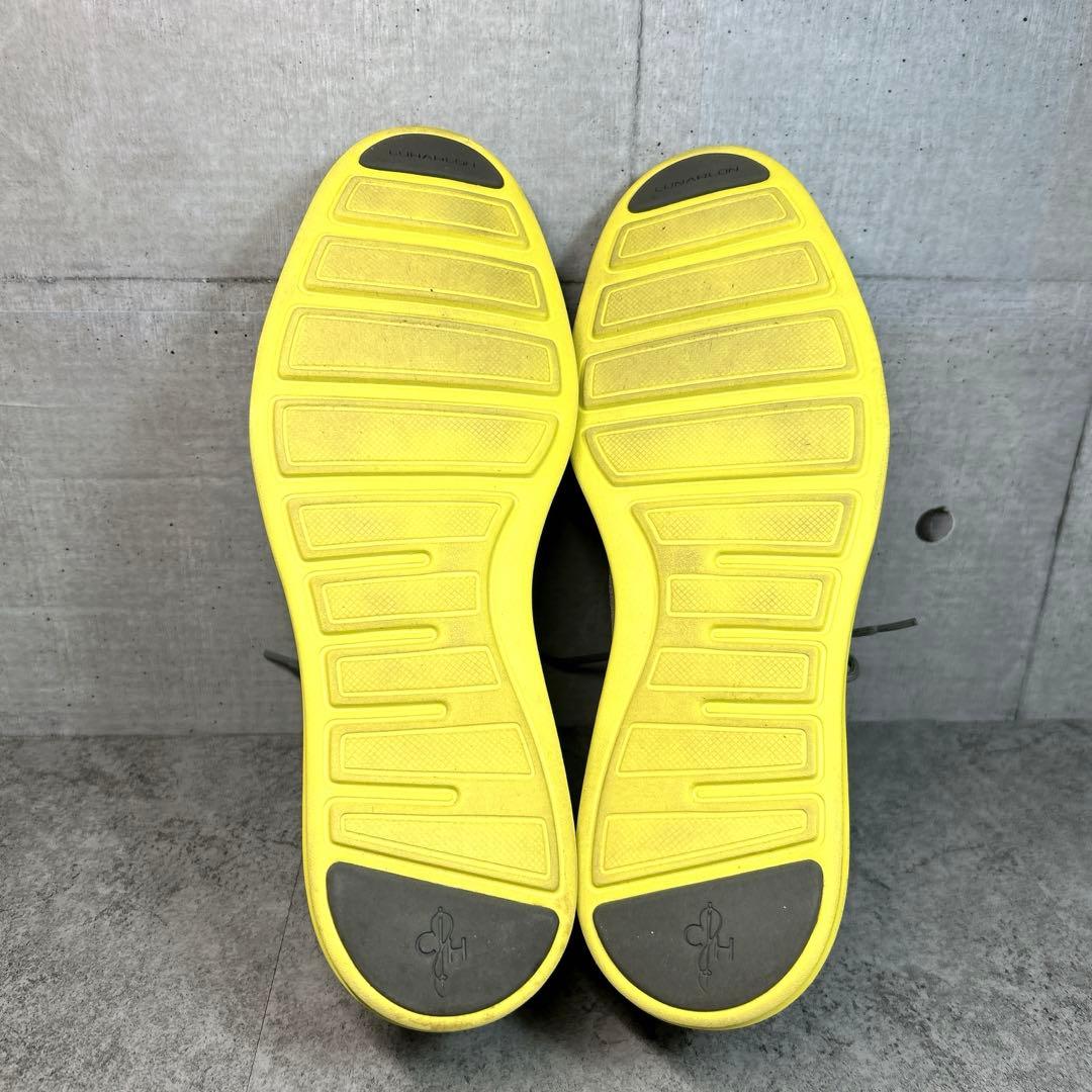 未使用級【コールハーン】ルナグランド/ウイングチップ/革靴/スウェード/軽量/灰