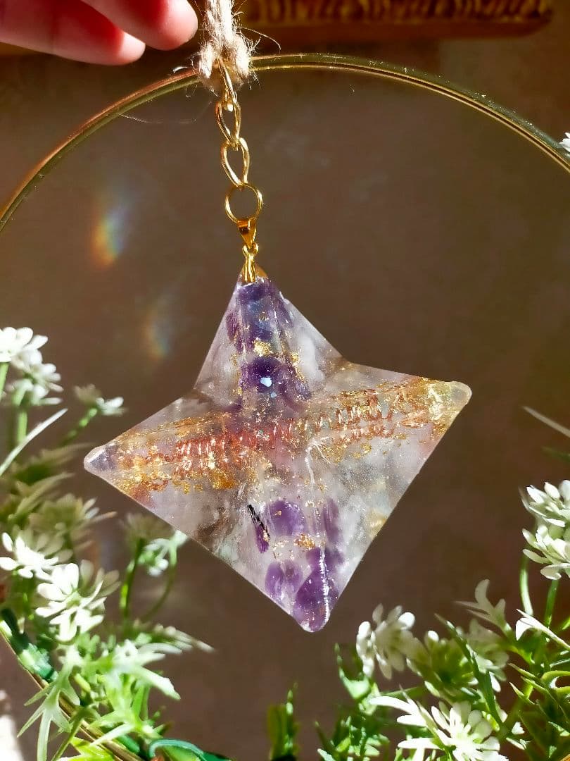 特大　オルゴナイト　マカバスター　インテリア　浄化　電磁波カット　開運引き寄せ