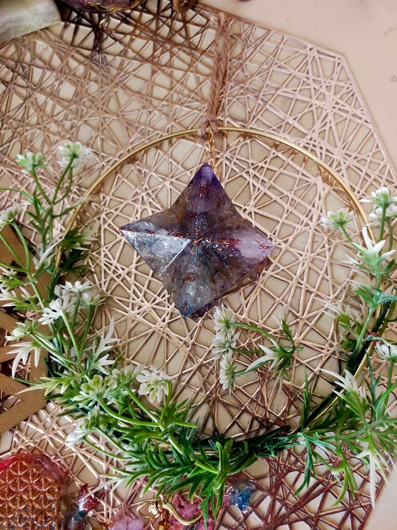 特大　オルゴナイト　マカバスター　インテリア　浄化　電磁波カット　開運引き寄せ