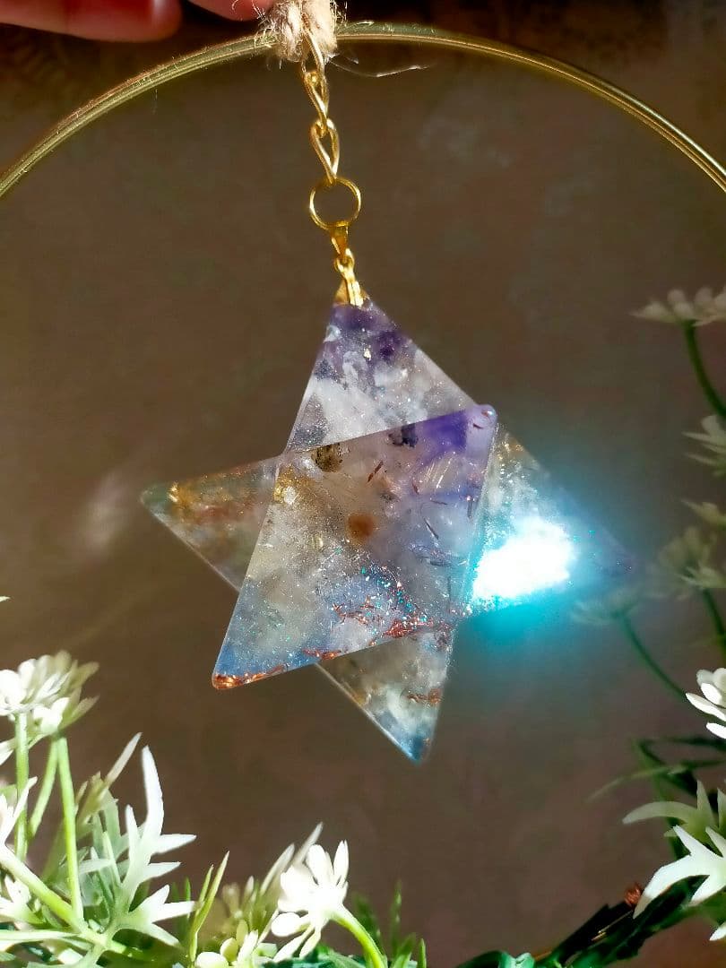 特大　オルゴナイト　マカバスター　インテリア　浄化　電磁波カット　開運引き寄せ