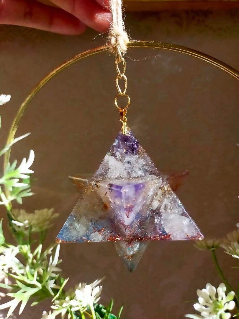 特大　オルゴナイト　マカバスター　インテリア　浄化　電磁波カット　開運引き寄せ