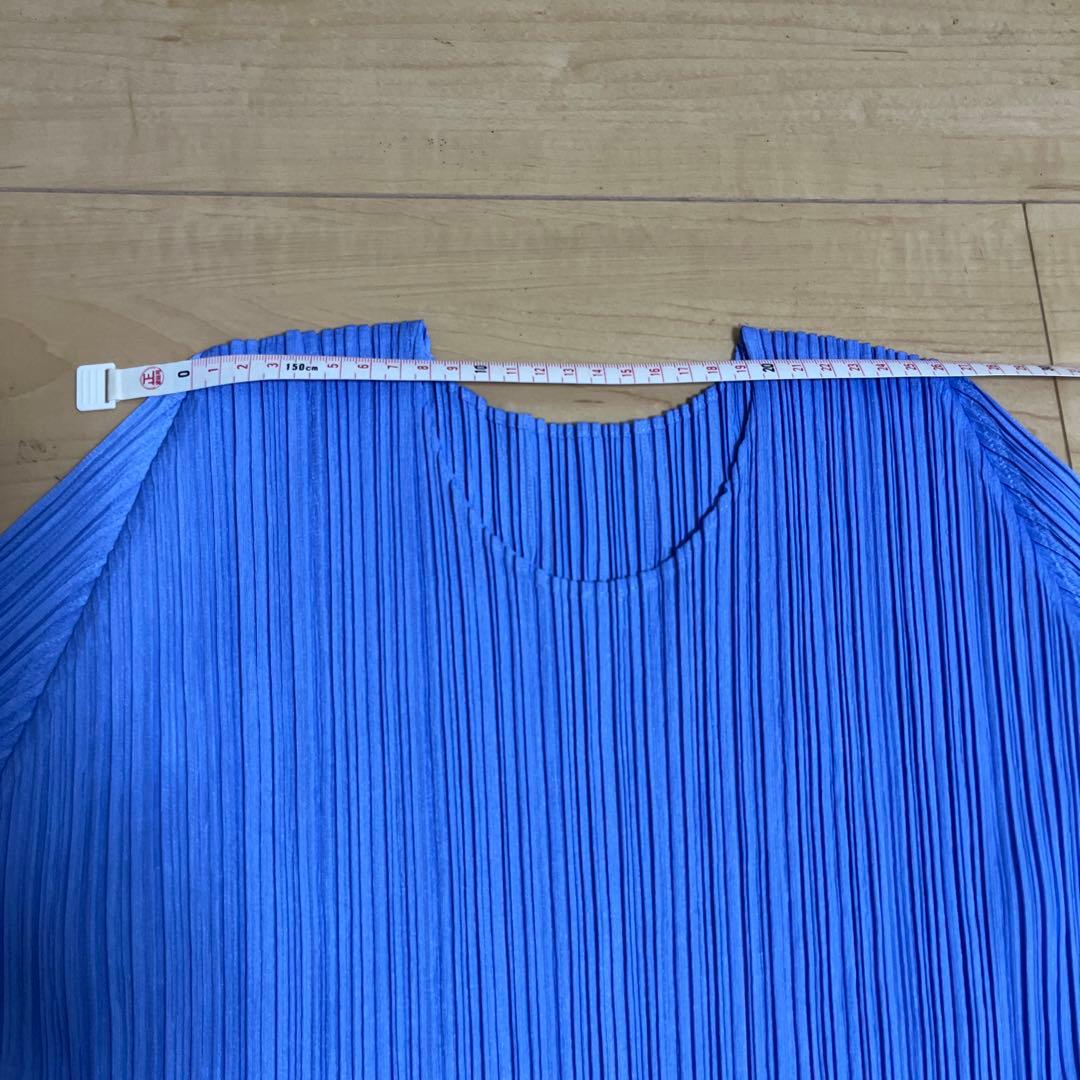 PLEATS PLEASE(プリーツプリーズ) ロングTシャツ ブルー サイズ3