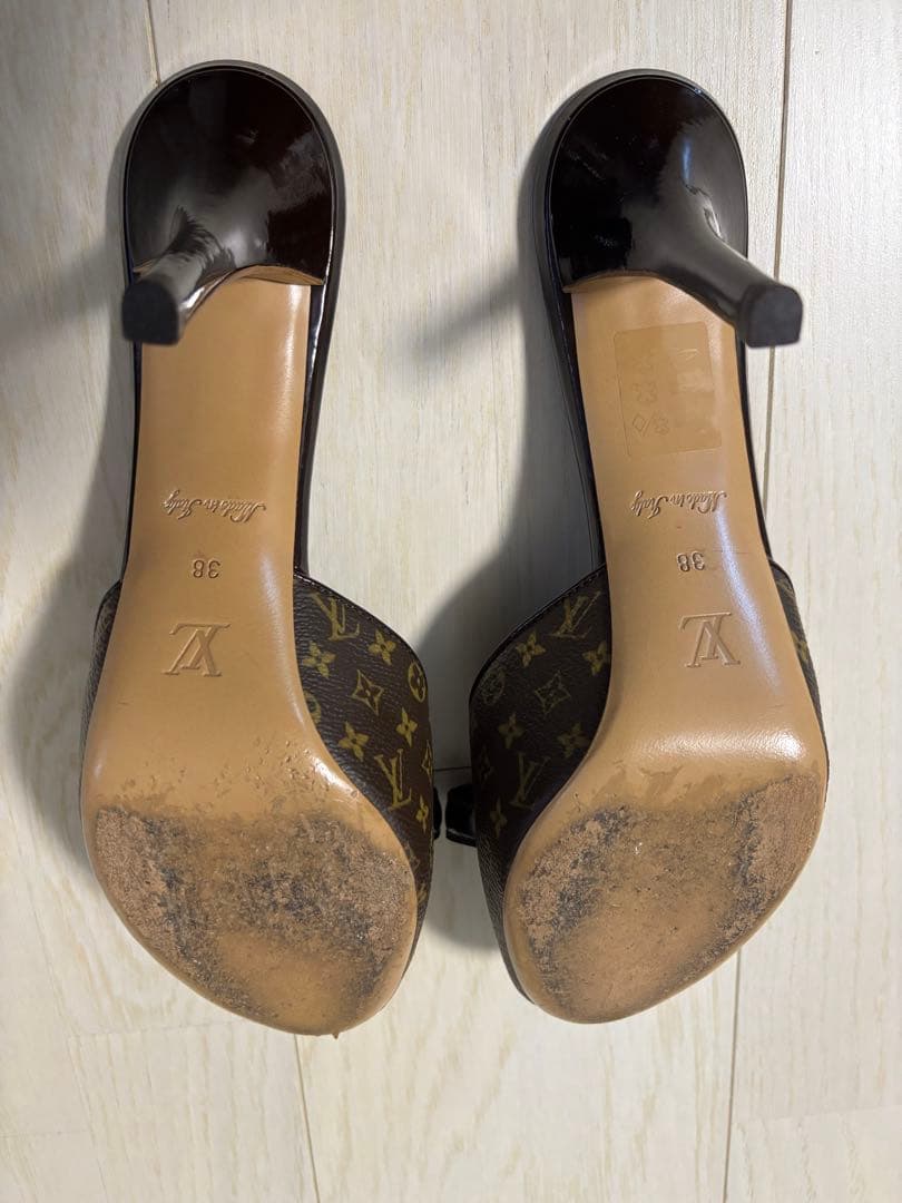 【Louis Vuitton】ブラウン ミュール 38サイズ