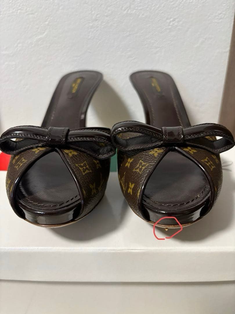 【Louis Vuitton】ブラウン ミュール 38サイズ