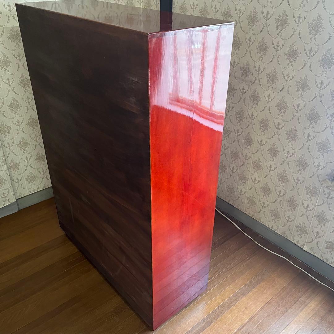 【アンティーク】木製 パタパタ下駄箱 靴箱 シューズボックス 収納棚 古民家