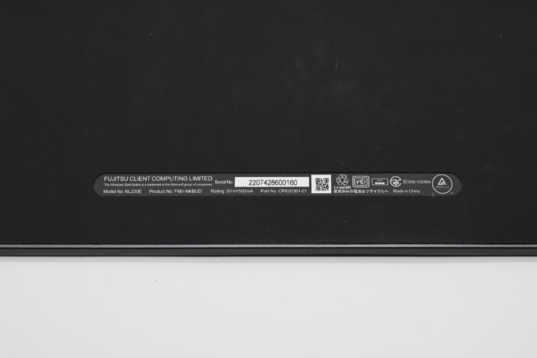 Bluetooth 富士通FMV FMV-NKBUD キーボード