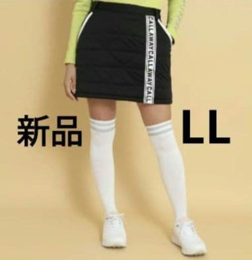 新品　キャロウェイ　中綿スカートLL　黒ブラック定価16500円